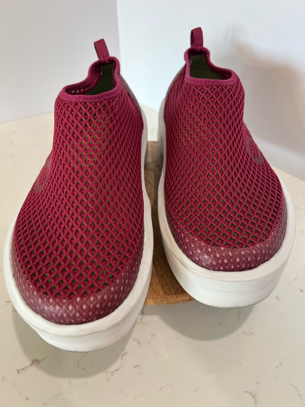 OOFOS OOmega Chukka Recovery Slip On Shoes Rosebud Pink Mesh Women’s Size 10 - Picture 2 of 12